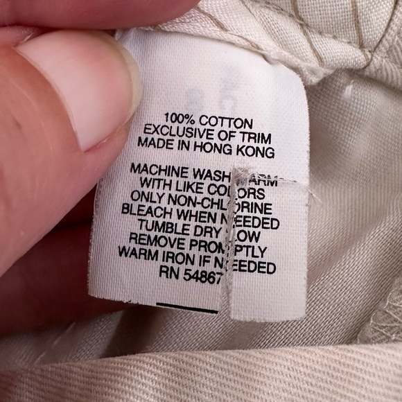 Express Editor Mid Rise Flare Leg Pants Trousers in Bone Women’s Sz 2R - Picture 9 of 10